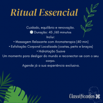 Massagens e Depilação.