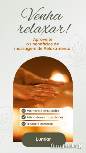 Massagem para Costas e Pernas Cansadas - Lumiar
