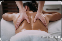 MASSAGEM COM TOQUES LEVES E PRECISOS EM TODO O CORPO
